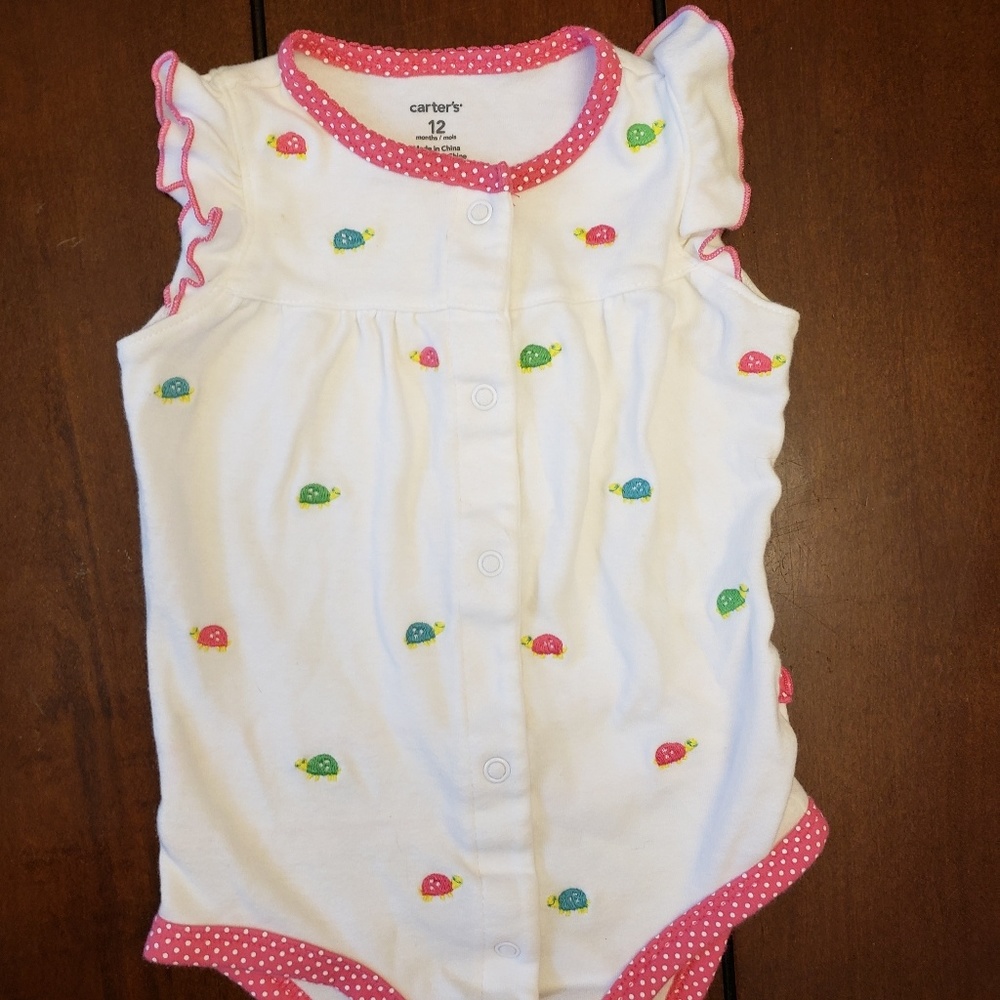Carter's Baby Girl Turtle Romper